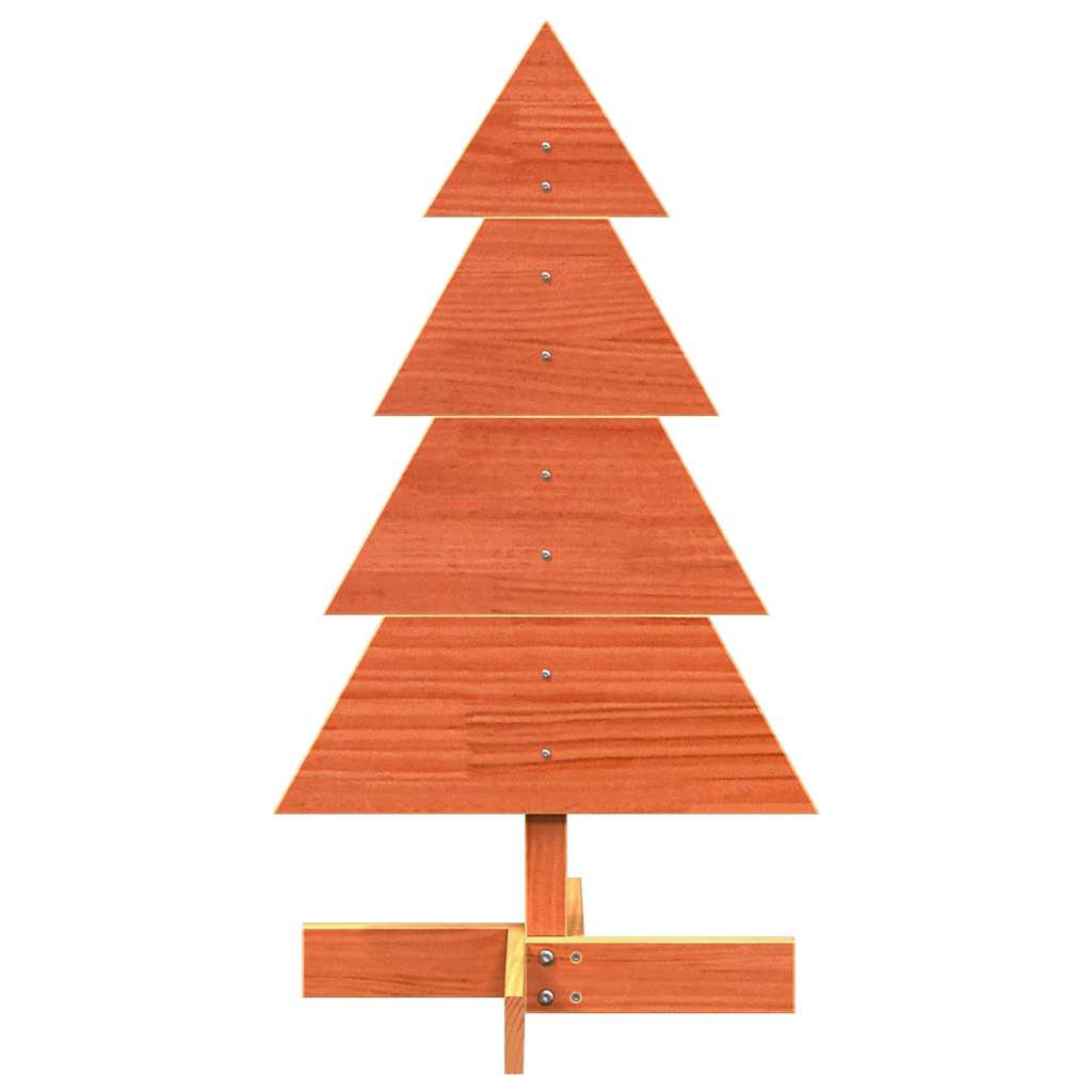 Vidaxl Christmas Decoration arbre de Noël 80 cm Lavage de pin massif brun