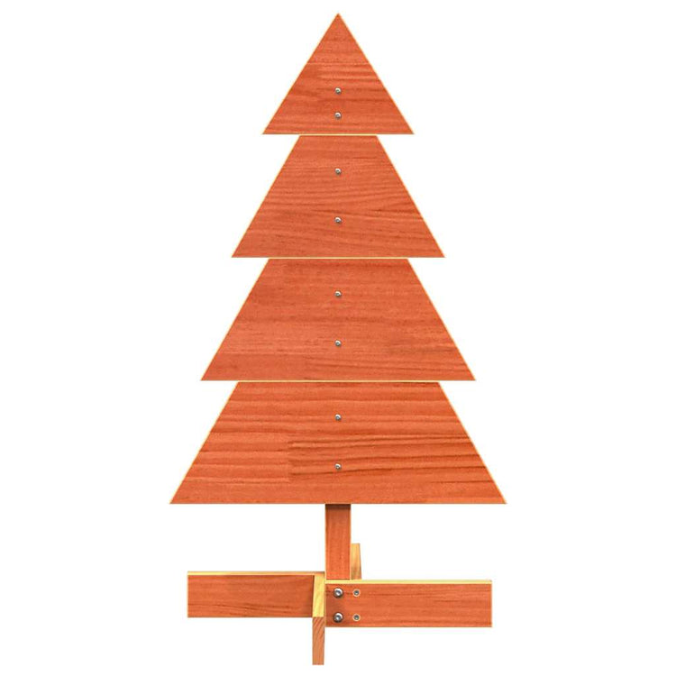 Vidaxl Christmas Decoration arbre de Noël 80 cm Lavage de pin massif brun
