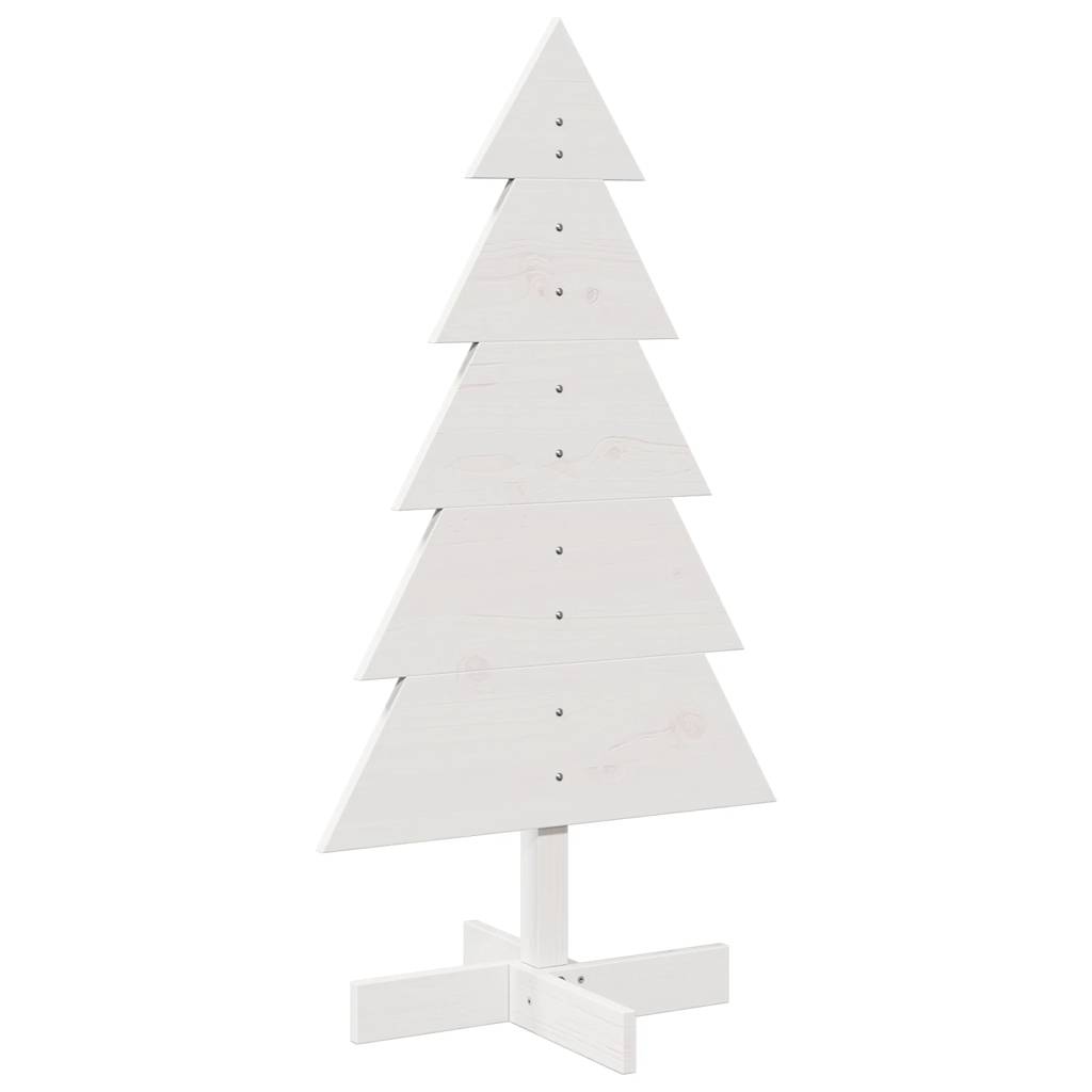 Vidaxl Décoration de Noël arbre de Noël 100 cm Pine solide blanc