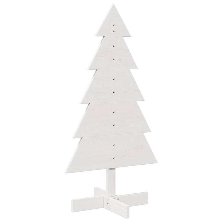 Vidaxl Décoration de Noël arbre de Noël 100 cm Pine solide blanc