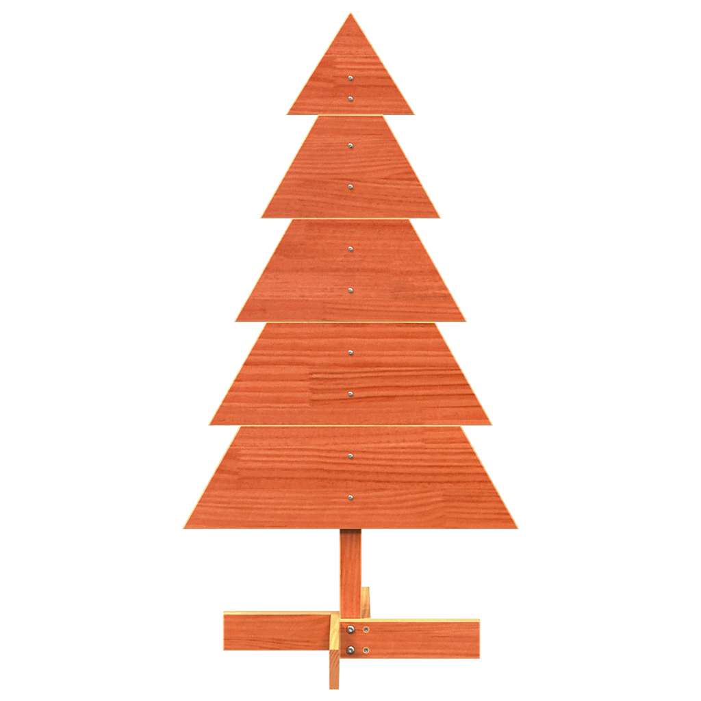 Vidaxl Décoration de Noël arbre de Noël 100 cm Lavage de pin massif brun