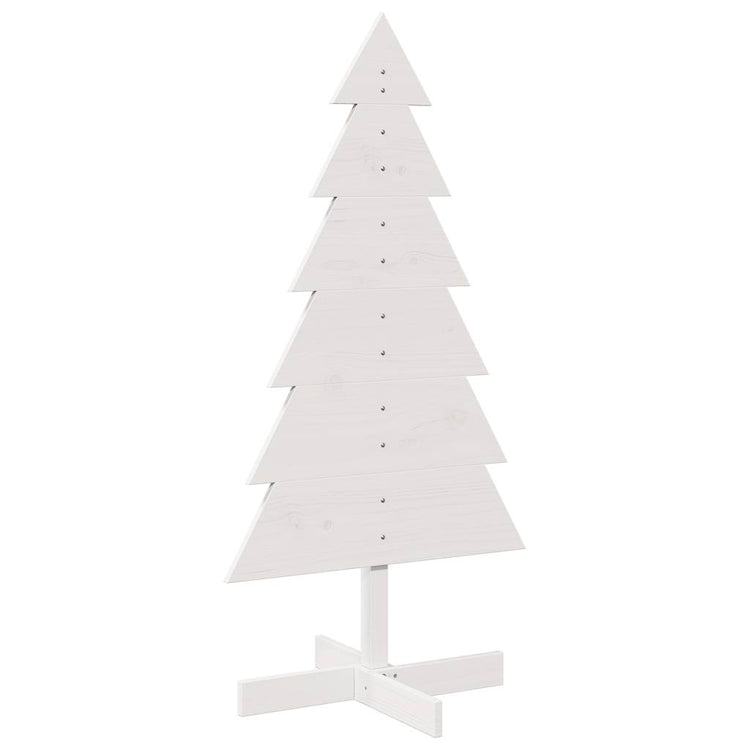 Vidaxl Décoration de Noël arbre de Noël 120 cm Pine solide blanc