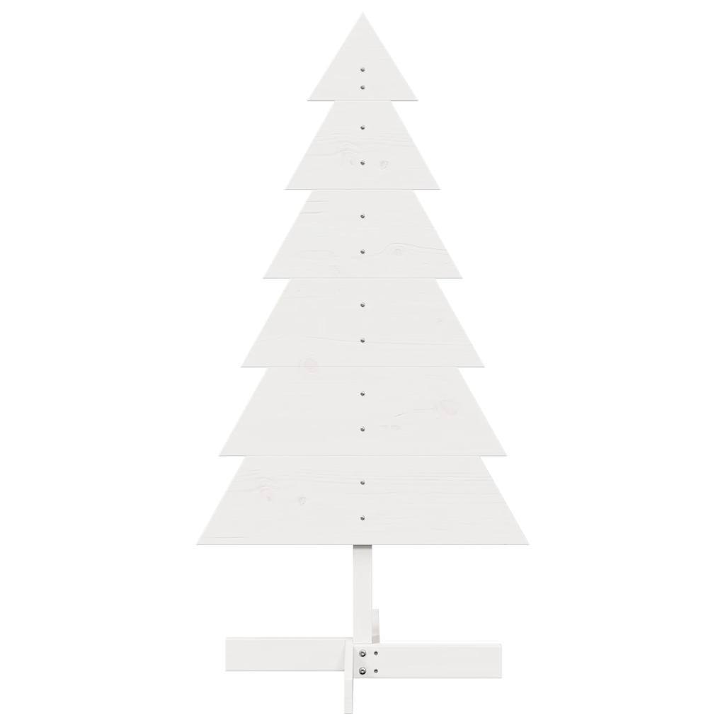 Vidaxl Décoration de Noël arbre de Noël 120 cm Pine solide blanc