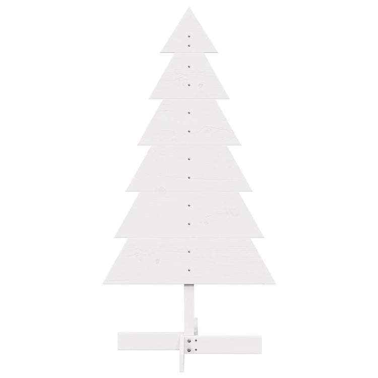 Vidaxl Décoration de Noël arbre de Noël 120 cm Pine solide blanc