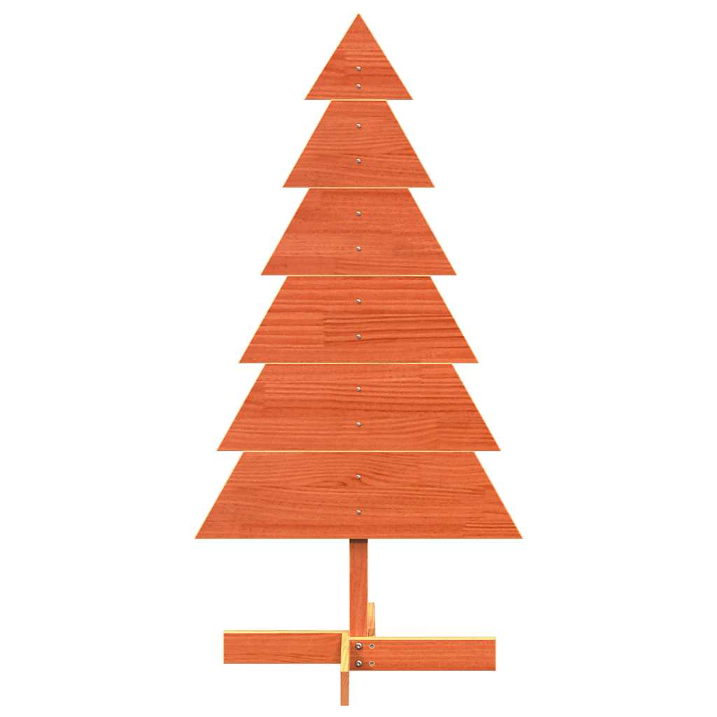Vidaxl Décoration de Noël arbre de Noël 120 cm Solid Pine Wash Brown