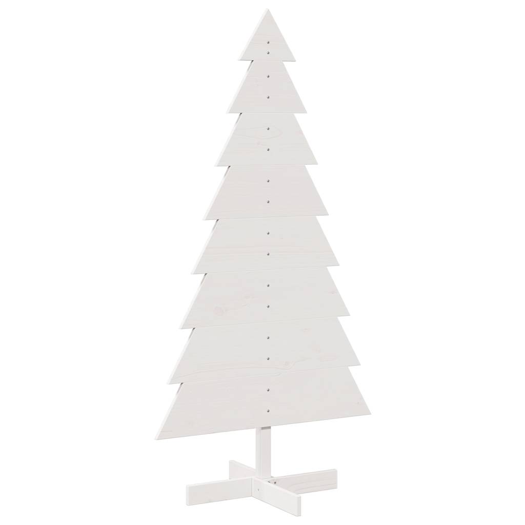 Vidaxl Décoration de Noël arbre de Noël 150 cm Pine solide blanc