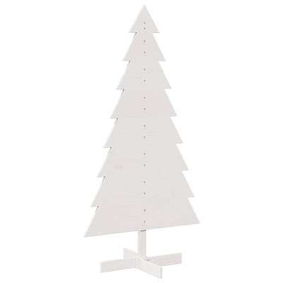 Vidaxl Décoration de Noël arbre de Noël 150 cm Pine solide blanc
