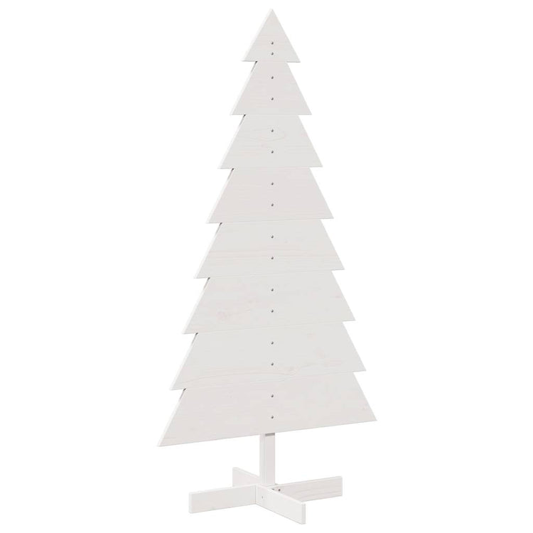 Vidaxl Décoration de Noël arbre de Noël 150 cm Pine solide blanc