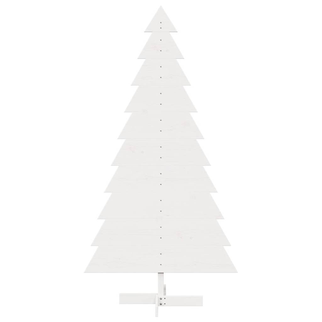 Vidaxl Décoration de Noël arbre de Noël 180 cm Pine solide blanc