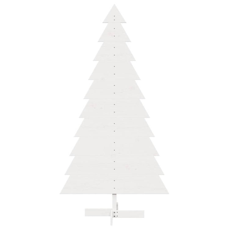Vidaxl Décoration de Noël arbre de Noël 180 cm Pine solide blanc