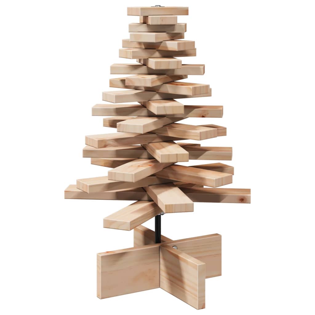 VidaXL décoration de Noël sapin de Noël 60 cm bois de pin massif