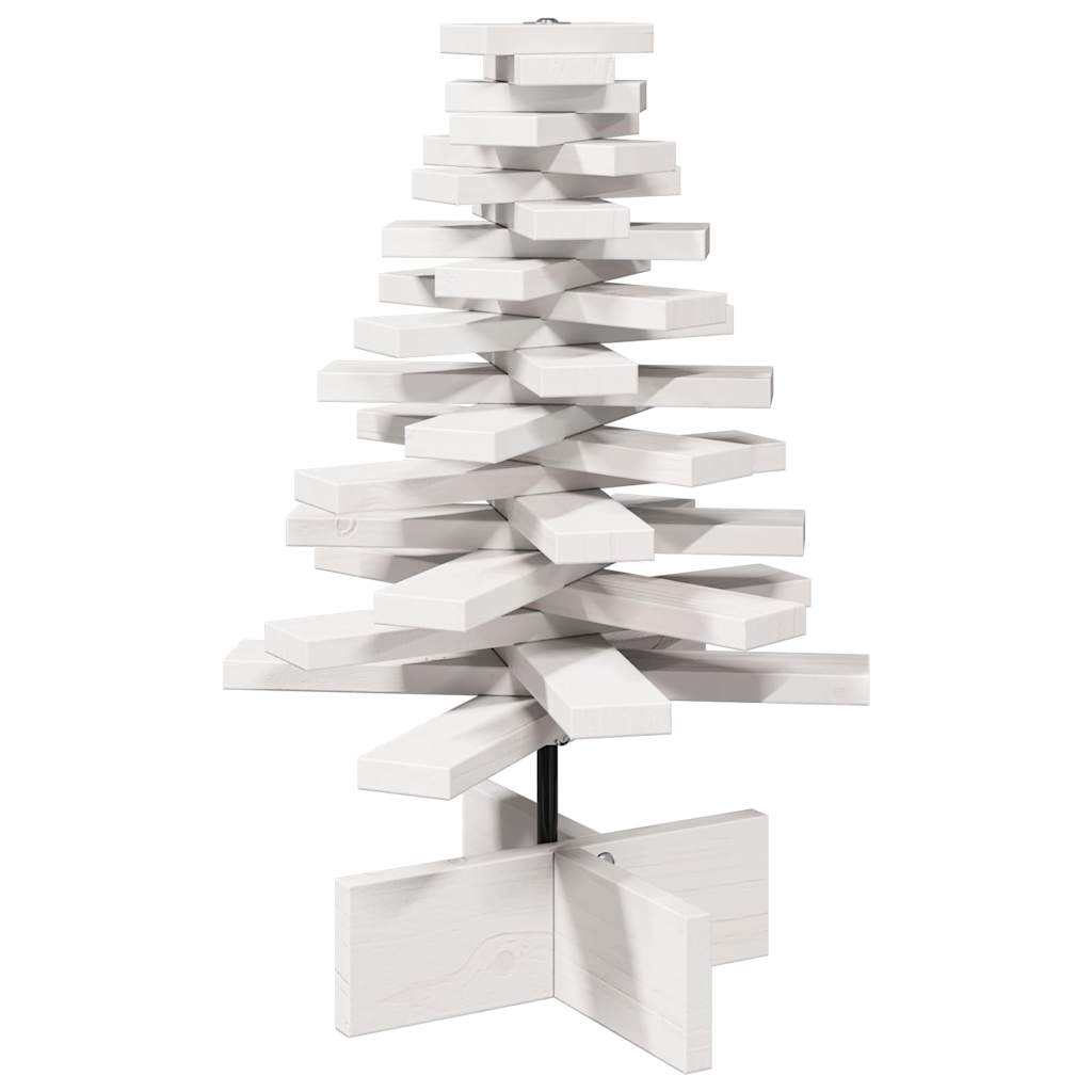 Vidaxl Décoration de Noël arbre de Noël 60 cm Pine solide blanc