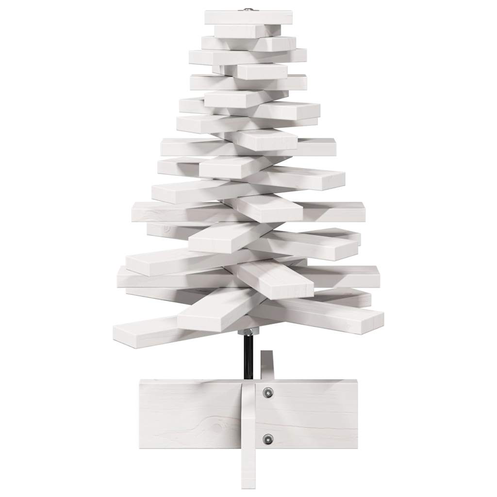 Vidaxl Décoration de Noël arbre de Noël 60 cm Pine solide blanc