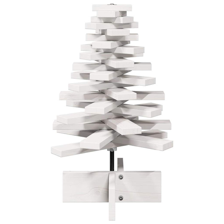 Vidaxl Décoration de Noël arbre de Noël 60 cm Pine solide blanc