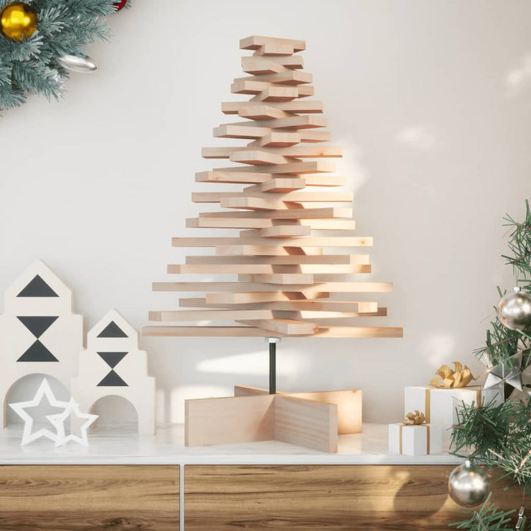 Vidaxx décoration de Noël sapin de Noël 80 cm en bois de pin massif
