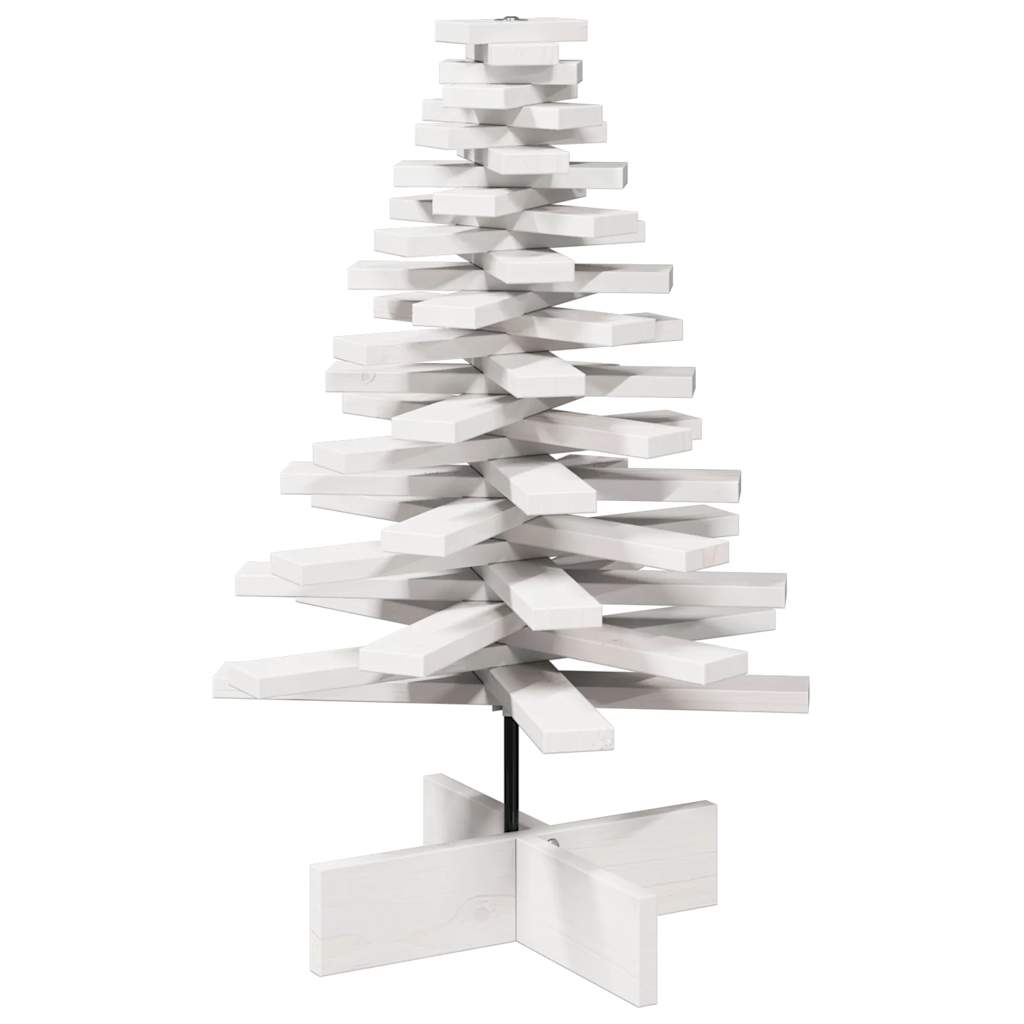 Vidaxl Christmas Decoration arbre de Noël 80 cm Pine solide blanc