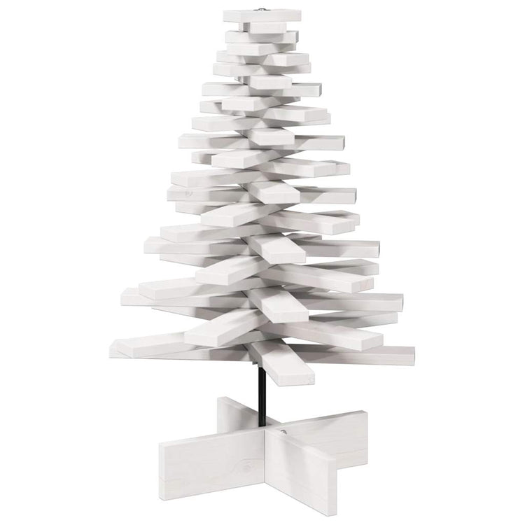 Vidaxl Christmas Decoration arbre de Noël 80 cm Pine solide blanc