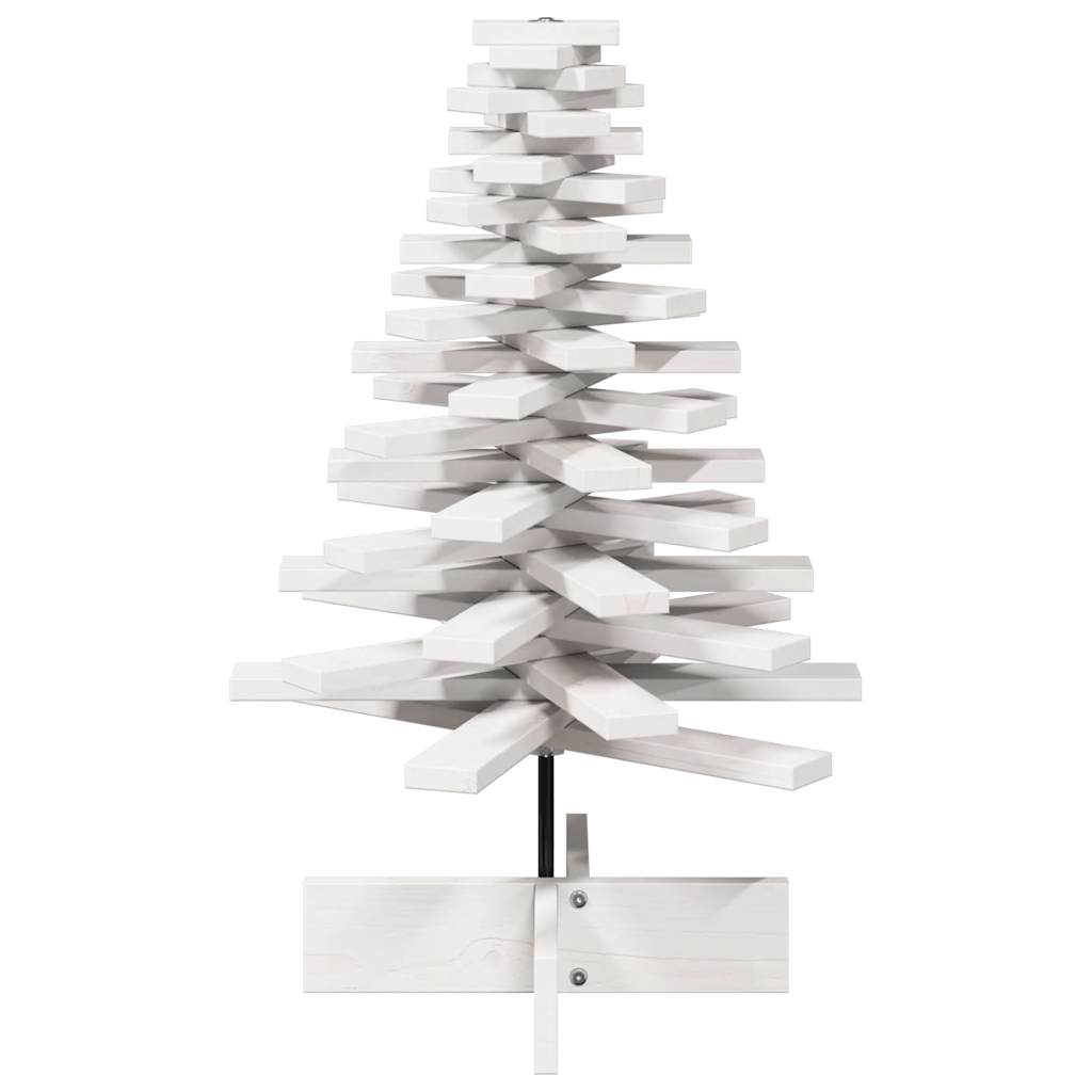 Vidaxl Christmas Decoration arbre de Noël 80 cm Pine solide blanc