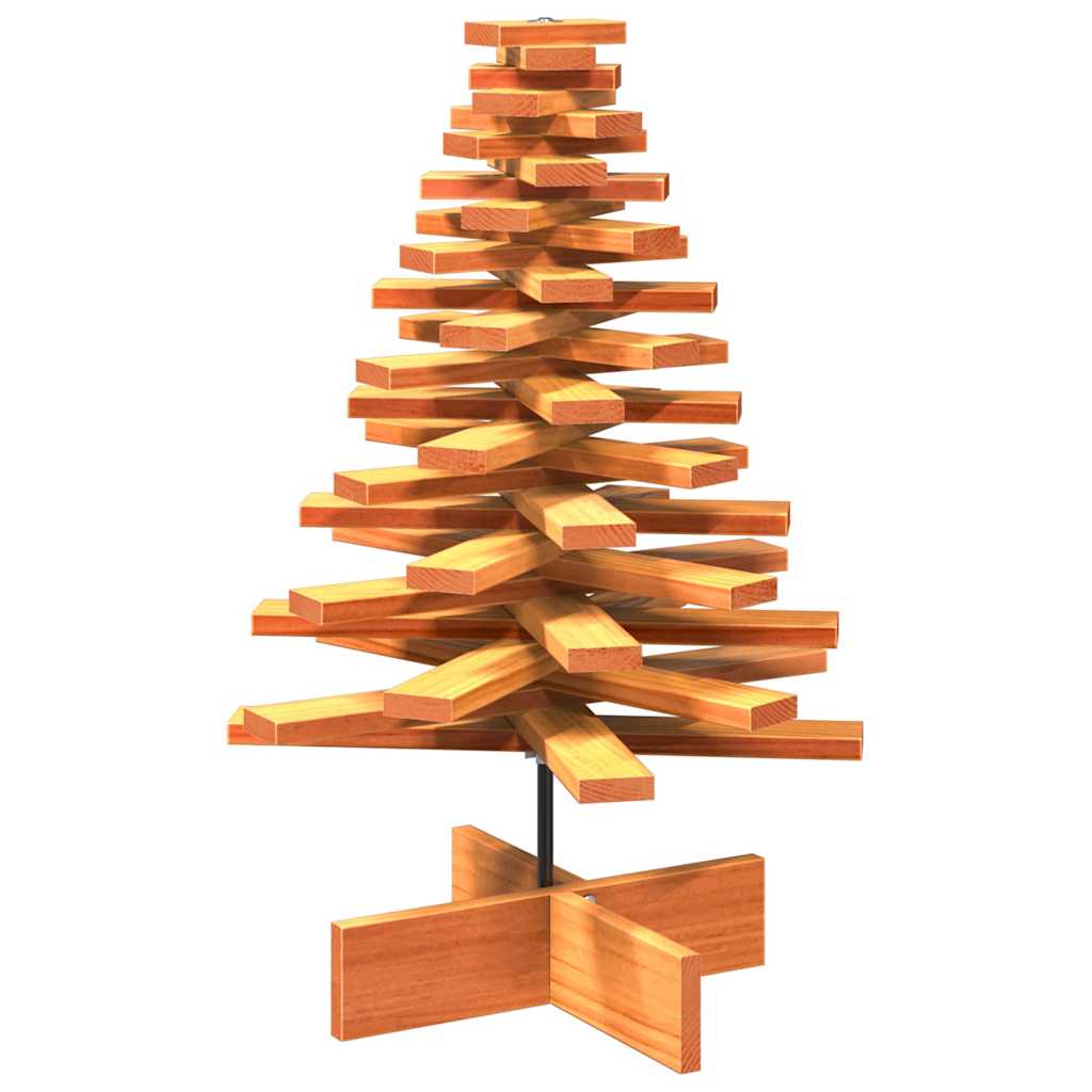 Vidaxl Christmas Decoration arbre de Noël 80 cm Lavage de pin massif brun