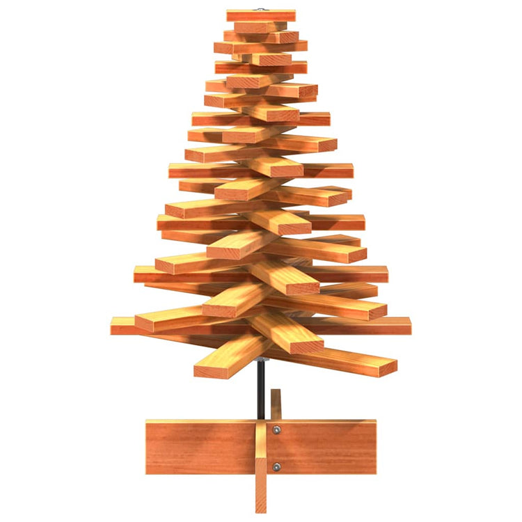 Vidaxl Christmas Decoration arbre de Noël 80 cm Lavage de pin massif brun