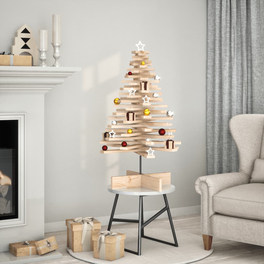 Vidaxx décoration de Noël sapin de Noël 100 cm bois de pin massif