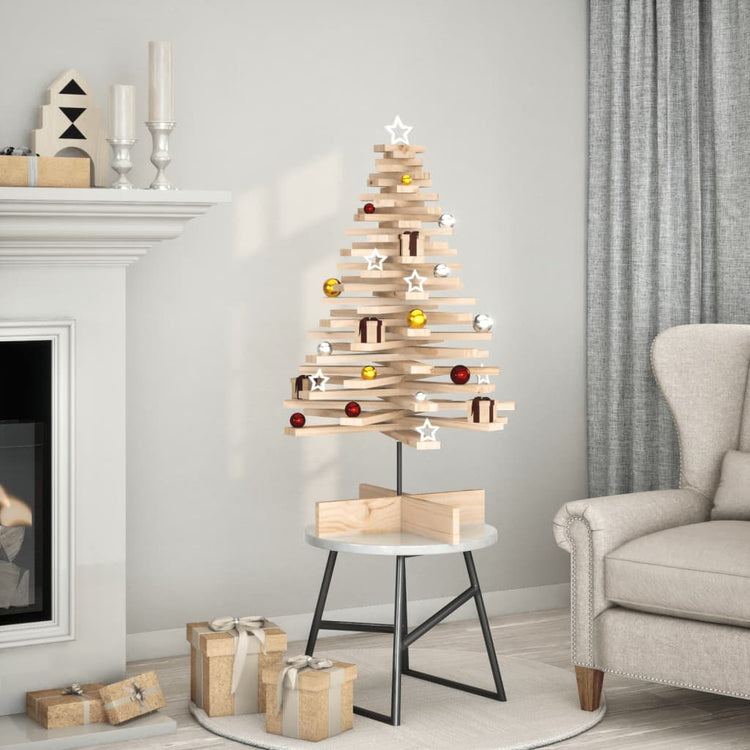 Vidaxx décoration de Noël sapin de Noël 100 cm bois de pin massif