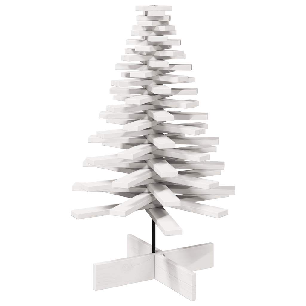 Vidaxl Décoration de Noël arbre de Noël 100 cm Pine solide blanc