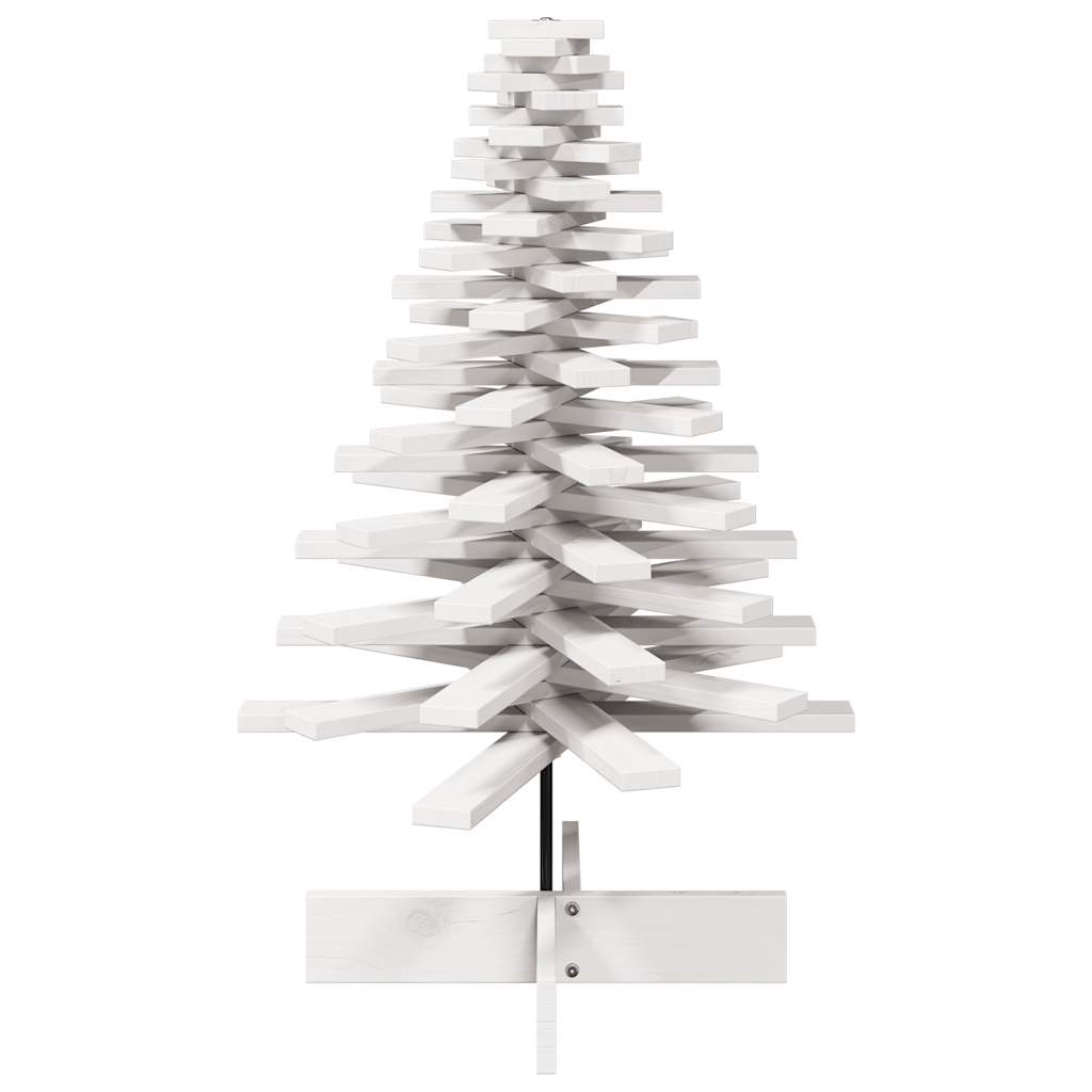 Vidaxl Décoration de Noël arbre de Noël 100 cm Pine solide blanc