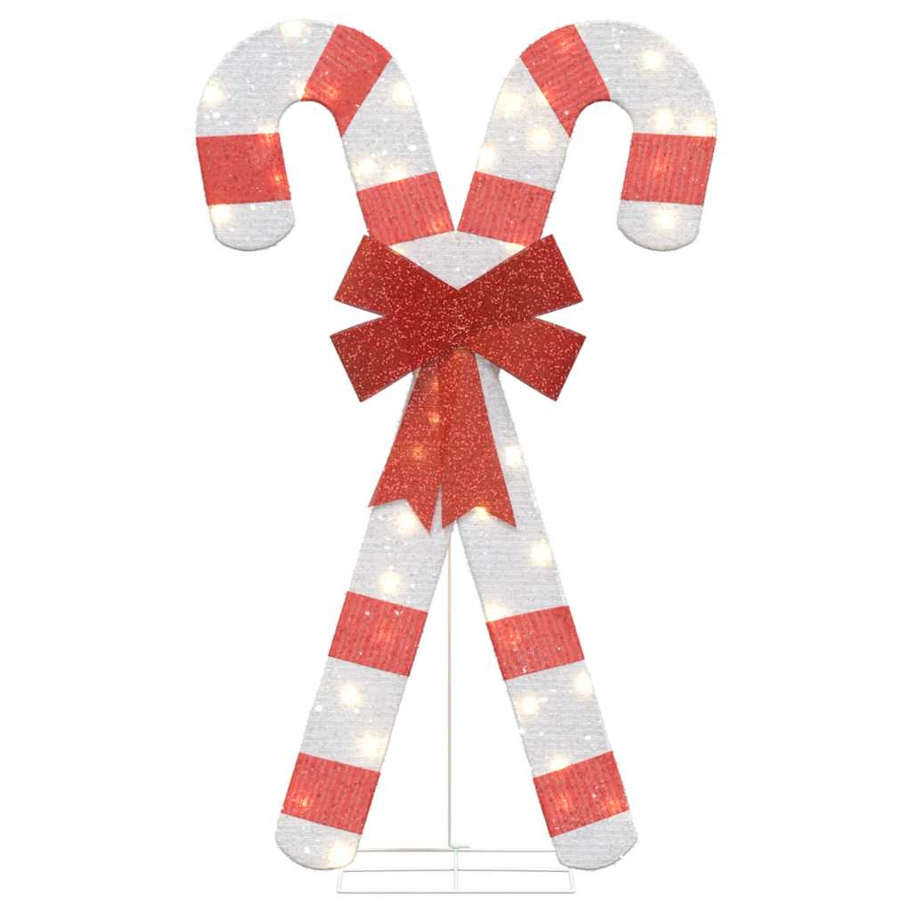 Vidaxl Christmas Decoration Candystick 50 LEDS WHITE CHAUD