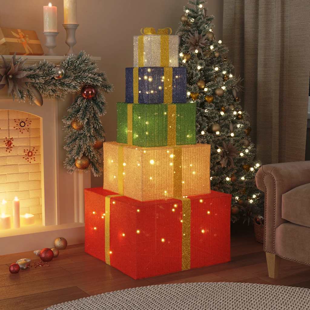 Vidaxl Christmas Decoration Box 250 LEDS WHITE CHAUD