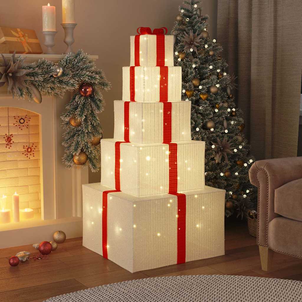Vidaxl Christmas Decoration Box 250 LEDS WHITE CHAUD