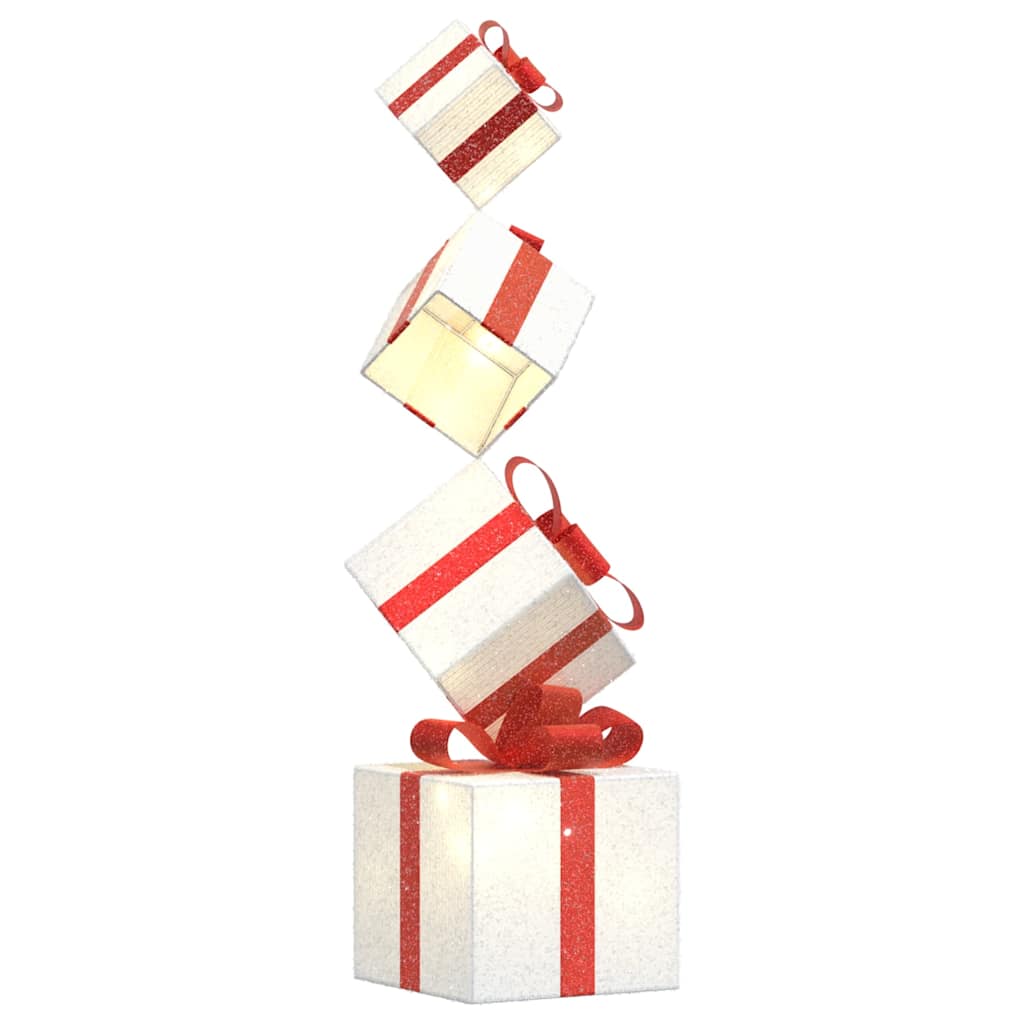 Vidaxl Christmas Decoration Box 80 LEDS blanc chaud