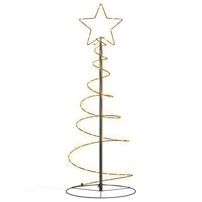 Vidaxl LED Arbre de Noël 80 LEDS blanc chaud 120 cm