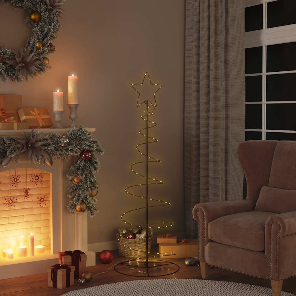Vidaxl LED Arbre de Noël 100 LEDS blanc chaud 150 cm