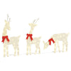 Vidaxl Christmas Decoration Rendeer 3 ST 90 LEDS WHITE CHAUD