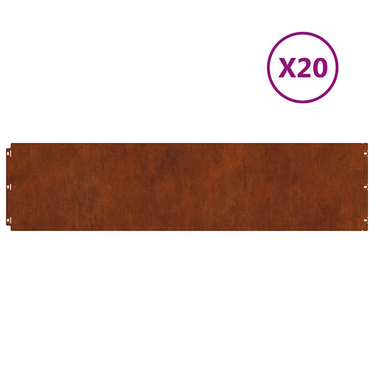 Vidaxl Grass Barges 20 ST 25x103 cm