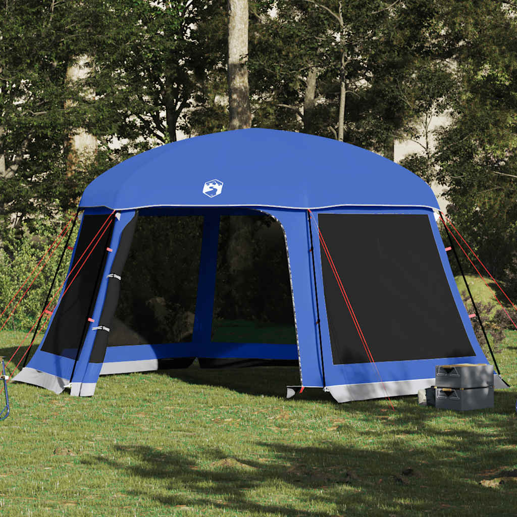 Tente de piscine Vidaxx tente d'extérieur amovible parois grillagées bleu azur