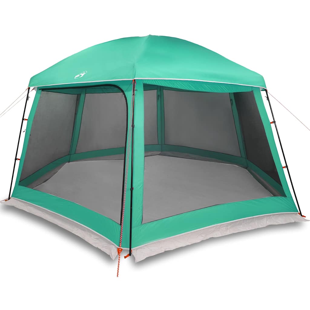 Vidaxx tente de piscine extérieur amovible parois grillagées 512x458 cm vert d'eau