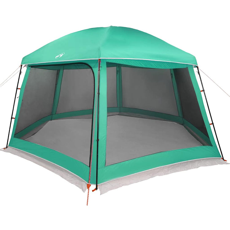 Vidaxx tente de piscine extérieur amovible parois grillagées 512x458 cm vert d'eau