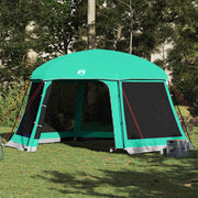Vidaxx tente de piscine extérieur amovible parois grillagées 512x458 cm vert d'eau - afbeelding 1
