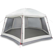 Tente de piscine Vidaxx avec parois grillagées extérieures amovibles 512x458 cm gris - afbeelding 2