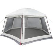 Tente de piscine Vidaxx avec parois grillagées extérieures amovibles 512x458 cm gris - afbeelding 3