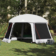 Tente de piscine Vidaxx avec parois grillagées extérieures amovibles 512x458 cm gris - afbeelding 1