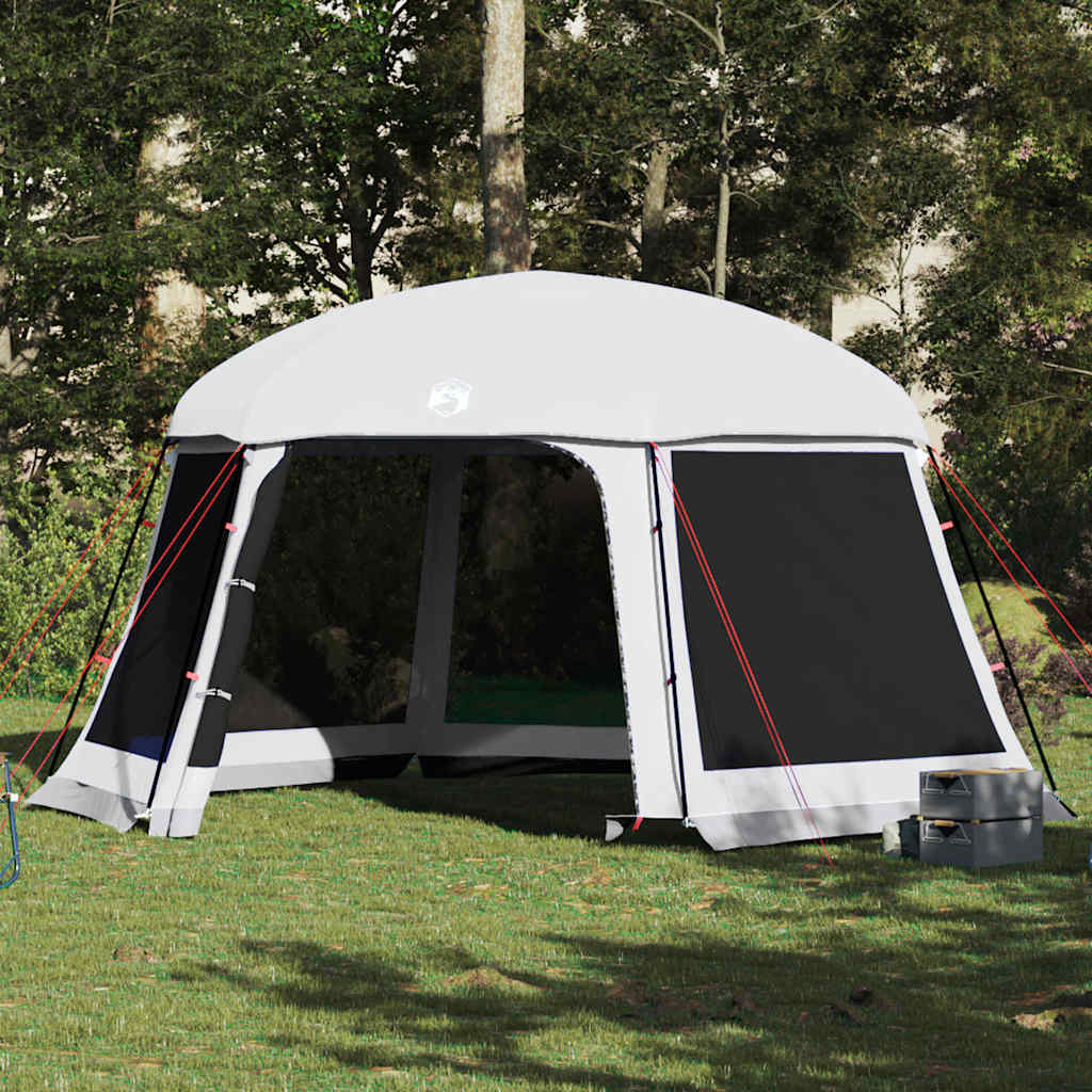 Tente de piscine Vidaxx avec parois grillagées extérieures amovibles 512x458 cm gris