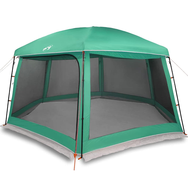 Vidaxx tente de piscine extérieur amovible parois grillagées 618x532 cm vert d'eau