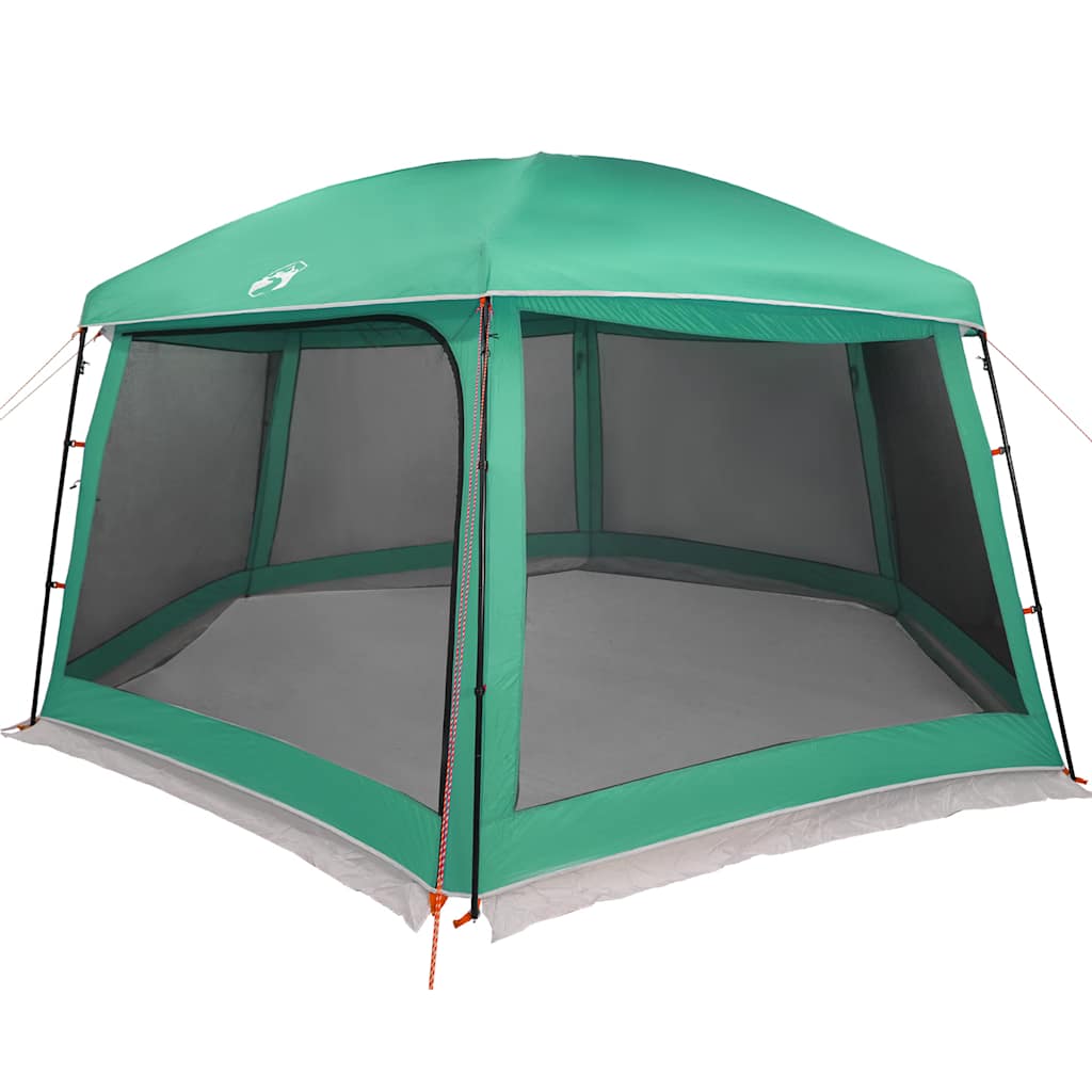 Vidaxx tente de piscine extérieur amovible parois grillagées 618x532 cm vert d'eau