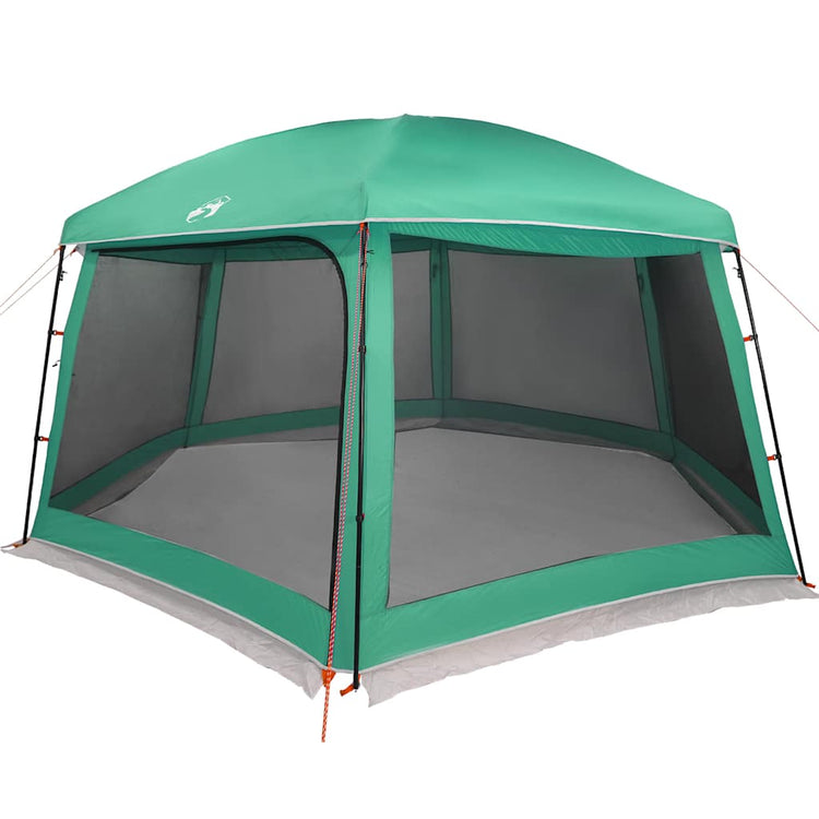 Vidaxx tente de piscine extérieur amovible parois grillagées 618x532 cm vert d'eau