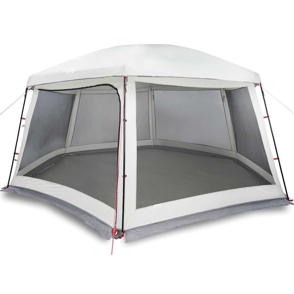 Tente de piscine Vidaxx avec parois grillagées extérieures amovibles 618x532 cm gris