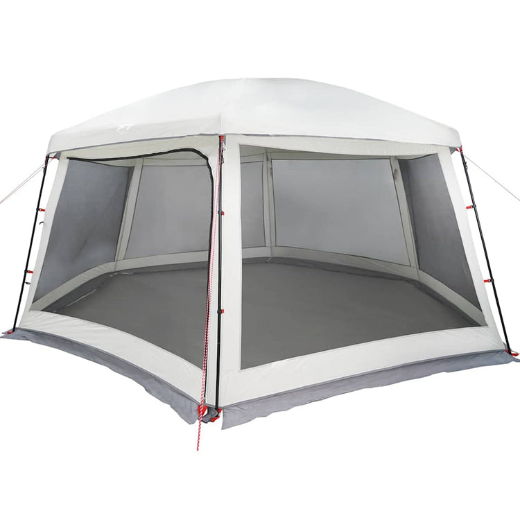Tente de piscine Vidaxx avec parois grillagées extérieures amovibles 618x532 cm gris