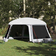 Tente de piscine Vidaxx avec parois grillagées extérieures amovibles 618x532 cm gris - afbeelding 1